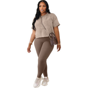 Women's Printed Casual Sports Two-Piece Set