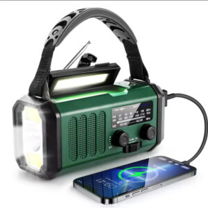 10 0 0 0mAh Wind Up Solar Radio Hand Crank Emergency FM AM USB Charger Led Torch UK