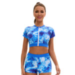 Womens Two-Piece High-Waist Swimsuit Set