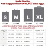 Luggage Protection Cover With Printed Travel Dust Cover