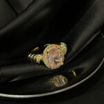 Antique Carved Gold Open Ring, Retro French Elegance, Niche Premium Light Luxury Daily Jewelry
