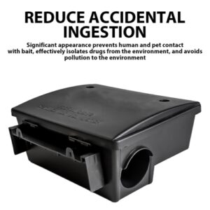 1-6x Defence Rat Bait Station Trap Lockable Control Box Rodent Poison Mouse