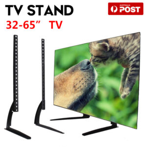 Adjustable Universal Desktop Mount Stand Bracket Monitor LCD LED Plasma TV 32-70 For 32in-65in