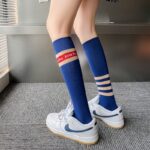 Internet-famous Street Trendy Women's Socks, Ins Trendy Versatile Preppy Long Socks, AB Style Half-leg Mismatched Socks, High-value Calf Socks