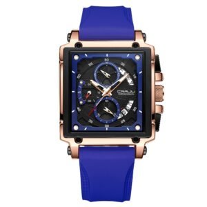 Simple Business Tape Mens Calendar Watch
