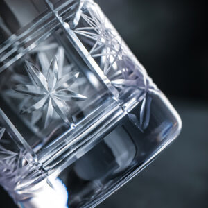 Crystal Handcrafted Carved Cocktail Mixing Glass