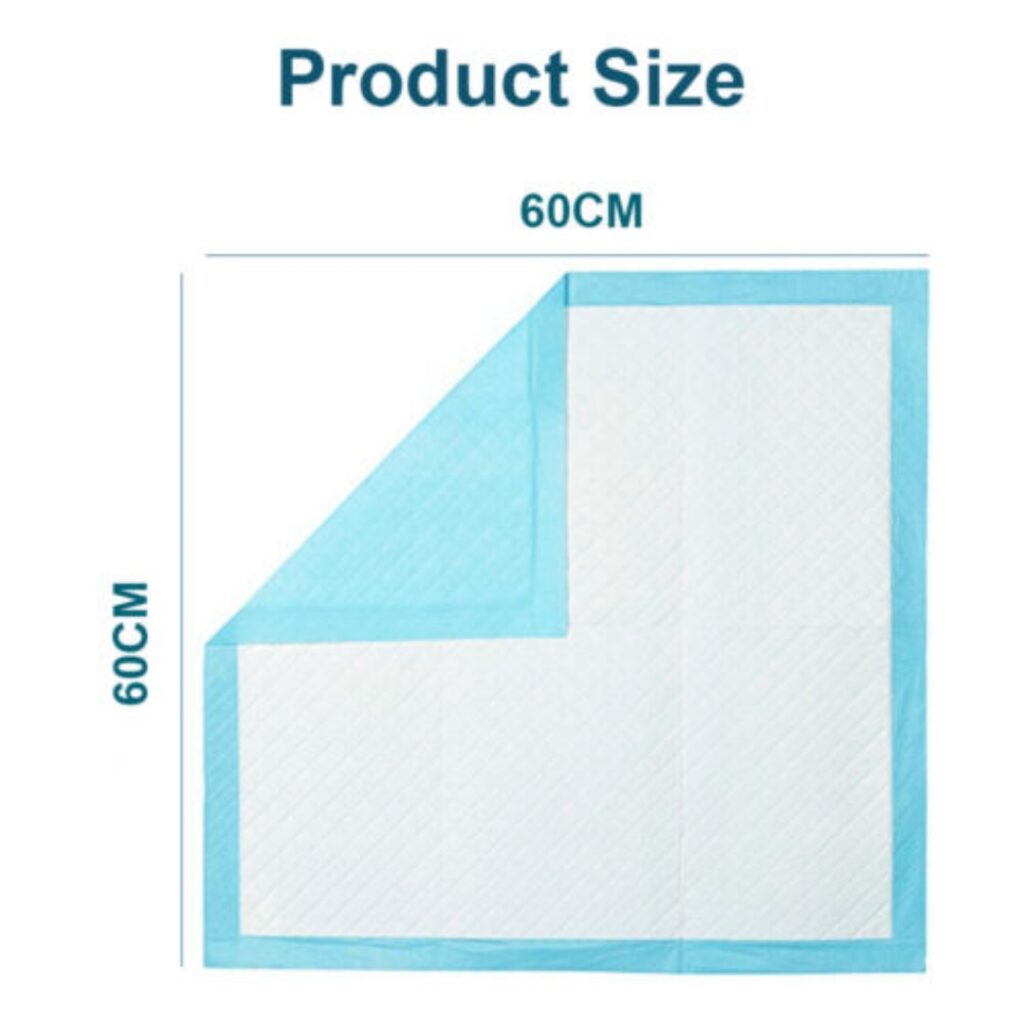 Pet Training Pads Puppy Toilet Potty Mat Indoor Dog Cat Pad 60X60cm Absorbent Blue-400pcs