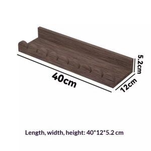 Wall-mounted Shelf Solid Wood Coat Rack