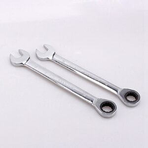 12pcs Fixed Spanners Ratchet Wrench Kit 8-19mm High-Torque Hand Tool Set For Garage, Workshop & Household Repairs