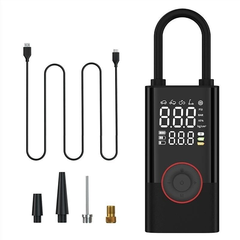 Support Pan European:LCD Electric Battery Air Pump Car Bicycle Tire Air Compressor 150PSI