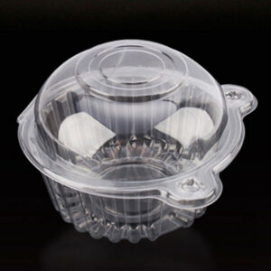 NEW 1 0 0 SINGLE CUPCAKE BOXES CLEAR MUFFIN HOLDER CASES DOMES CUPS PODS CONTAINERS UK