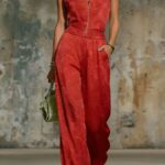 Printed Zip-up Sleeveless Jumpsuit