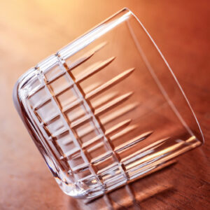 Hand-Carved Floral Design Series Classic Crystal Whiskey Glasses