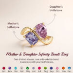 Diamond-studded Water Drop Square Diamond Ring Women's Style