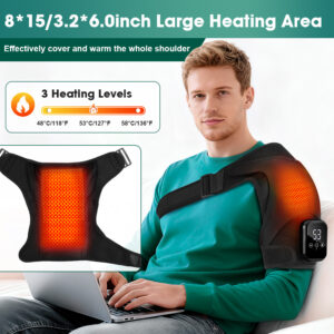 3-Speed Electric Heating Shoulder And Knee Pads With Mugwort Warm Compress