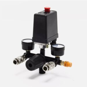 Support Pan European：Pressure Regulator With Pressure Switch For Compressor 2 Gauges Safety Valve DE