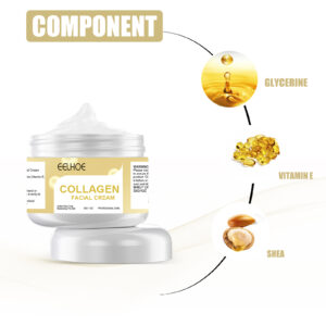 EELHOE Collagen Cream, Brightening Moisturizing Facial Skin And Smoothing Fine Lines Cream