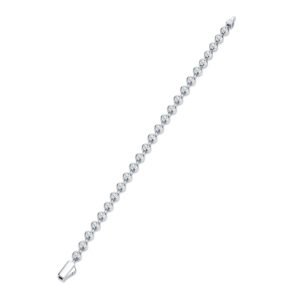 A 0.3-carat Luxurious And Fashionable Light Luxury Trend Jewelry Silver Bracelet Set With Top-quality Moissanite, Made Of S925 Silver-plated Platinum Material.