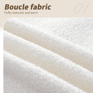 Upholstered Bed 3ft 90x190, Children's Bed, Single Bed With Slatted Frame And Headboard, Youth Bed, Suitable For Adults And Teenagers, Wooden Slats, Easy To Assemble, Boucle, Beige