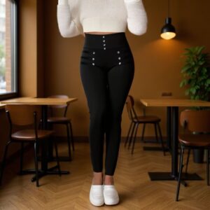 High-waisted Slim-fit Trousers Women's European And American Style