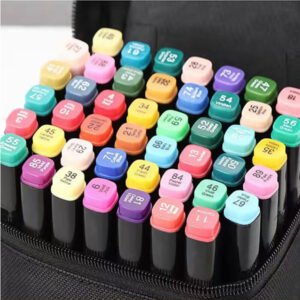 60 Color Marker Copic Pen Dual Headed Graphic Artist Sketch TOUCH Markers Set