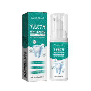 West&Month Foam Toothpaste Breath Freshening Whitening Toothpaste Tooth Anti-Moth Mouth Cleaning Tooth Stains And Gum Care