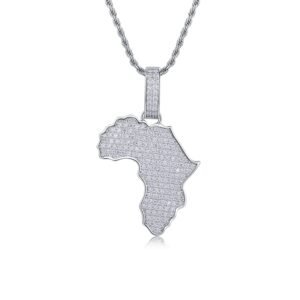 A Luxurious And Fashionable Minimalist Jewelry Pendant Necklace Featuring Top-quality Moissanite, Made Of S925 Silver Electroplated With Platinum.