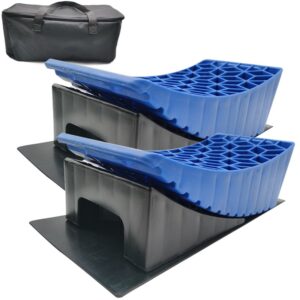 13.5T RV Camper Leveler Truck Car Sturdy Leveling Blocks Ramps Wheel Chock Block