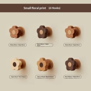 Wooden Creative Wall Hook For Entryway Door