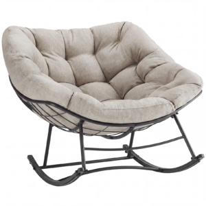 Recliner, An Oversized Egg-shaped Chair With A Cushion, With A Load Capacity Of 450 Pounds, A Non-slip And Quiet Rocking Chair
