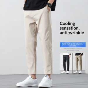 Men's Solid-Colored Versatile Casual Work Pants