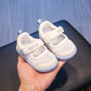 2026 Summer New Baby Anti-kick Closed Toe Sandals, Breathable Mesh Soft Sole First Walker Beach Shoes For Boys & Girls