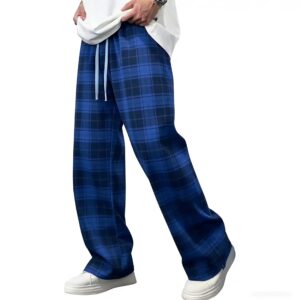 Black And White Checkered Harem Pants For Men