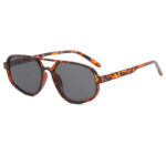New Dual-bridge Oval Sunglasses With A Concave Design
