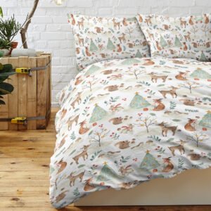Mini Cats Pattern Duvet Cover Set, Cute Comforter Cover, 1 Quilt Cover 2 Pillowcases
