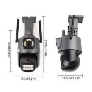 8MP 4K Wireless IP Camera WIFI Outdoor CCTV PTZ Smart Home Security IR Cam IP66 UK NEW------Camera Set