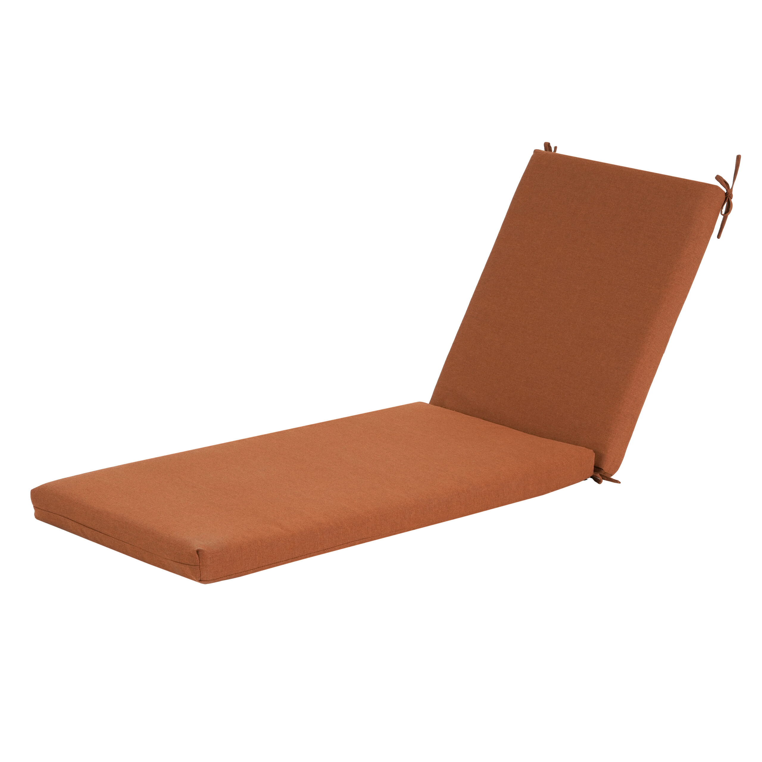 Noah Outdoor Chaise Lounge Cushion Orange - Image 4