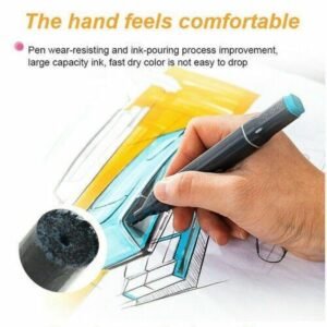 60 Color Marker Copic Pen Dual Headed Graphic Artist Sketch TOUCH Markers Set