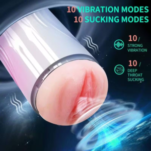 Male Cup Premium Vacuum Suction Male With Heating Function, 10 Vibration Modes, Realistic 3D Cover For Ultimate Pleasure