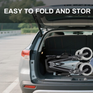 Folding Wagon With Bench Seat & 500 Lbs Capacity- 3- In- 1 Collapsible Utility Cart With All- Terrain Beach Tires For Camping Beach Groceries Outdoor Black