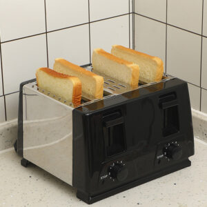 4 Slice Toaster Bread Maker Variable Defrost Reheat Extra Wide Slot UK