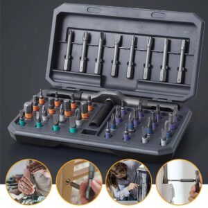 Magnetic Screwdriver Set, 42 In 1 DIY Ratchet Screwdriver Kit For Home, Bikes