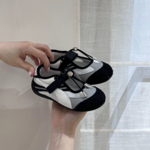 2026 New Summer Korean Style Girls Hollow Low Cut Sneakers, Color Block Breathable Mesh Casual Sports Shoes For Kids