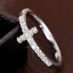Copper-gold-plated Fashion Ring With Zircon Inlays