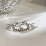 Ins Trendy Heavy-duty Silver Ring Vintage Aesthetic 925 Sterling Silver Fade Resistant For Ladies