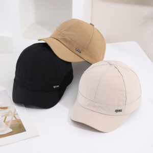 Men’s Solid-color Sport Quick-drying Thin Style Versatile Sporty Short-brimmed Baseball Cap Suitable For Daily Commuting, Casual Outings And Outdoor Activities.