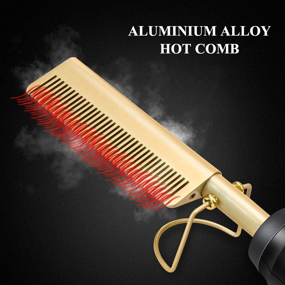 Press Comb Hot Comb Professional Hair Hot Comb Straightener Electric Hot Comb - Image 2