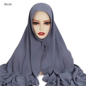 Solid-color High-quality Silky-soft Thick Chiffon With Built-in Magnets
