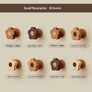Wooden Creative Wall Hook For Entryway Door
