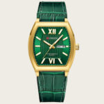 Dual-calendar Casual Leather Wristwatch Couples Watch